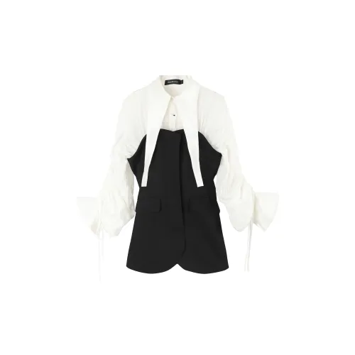 BIENKIMIIYE Jackets Women's Black/White