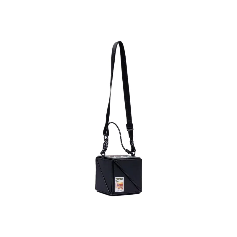 LiNing Polyurethane Crossbody Bag Regular Unisex Black-1