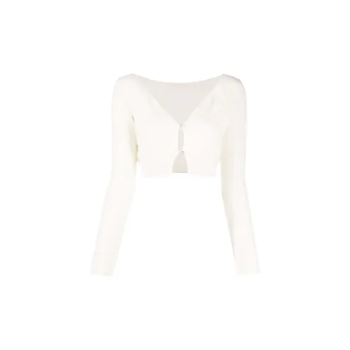 Jacquemus Crop Tops Women's Gray White