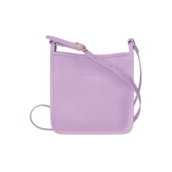 LONGCHAMP Le Foulonné Cow Leather One Shoulder Handbag, Crossbody Bag Small Size Women's Purple