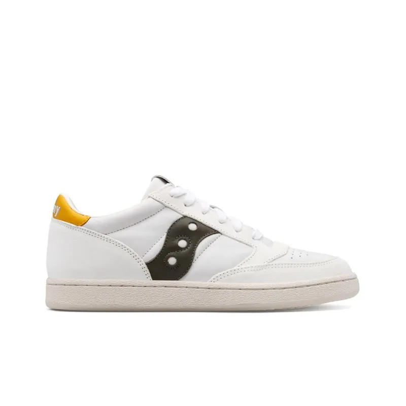saucony Jazz Court Premium White Green Yellow-1