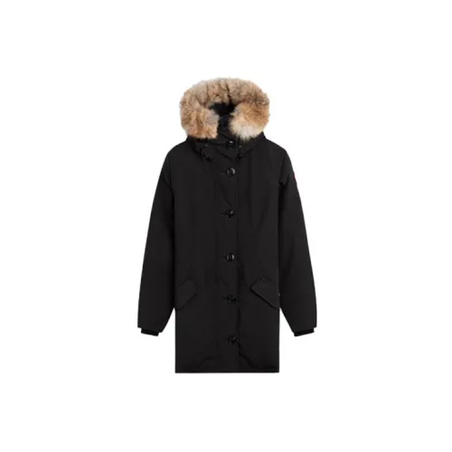 Canada Goose Female Down jacket Rossclair Hooded Parka For Black