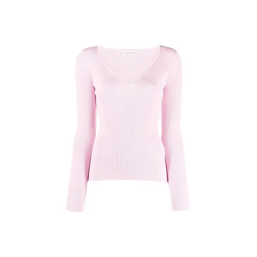 Alexander McQueen Slim Fit Knitwear Women's Pink
