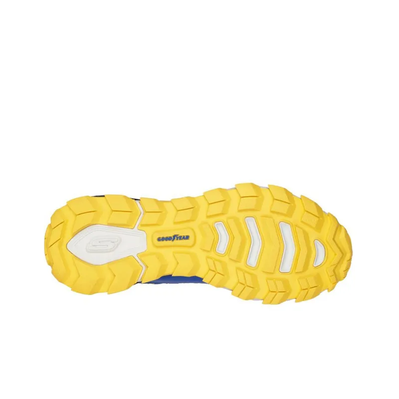 Skechers Max Protect Casual Shoes Men Low-Top Blue/White/Yellow/Black-4