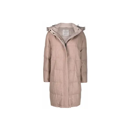 Brunello Cucinelli Down Jackets Women's Light Brown