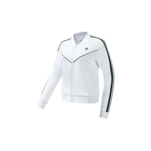 FILA Athletics Cropped Coats Women's Jade White