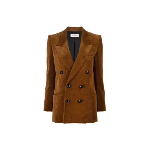 SAINT LAURENT Business Suits Women's Brown