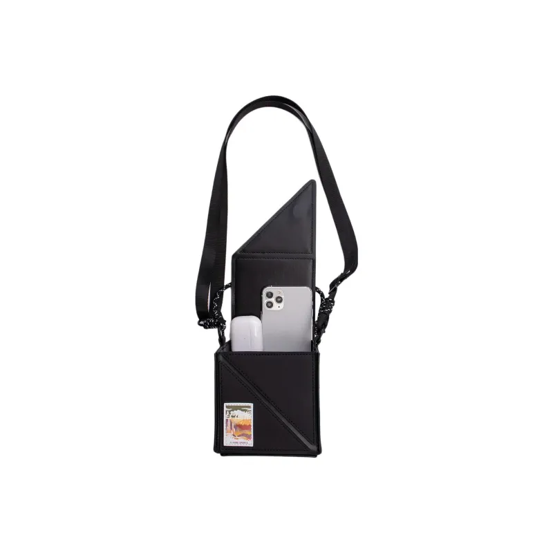 LiNing Polyurethane Crossbody Bag Regular Unisex Black-2