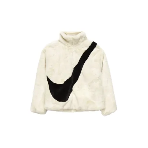 Nike Velvet Jackets Women's White