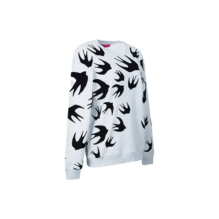 McQ Alexander McQueen Loose Fit Knitwear Women's Light Gray-2