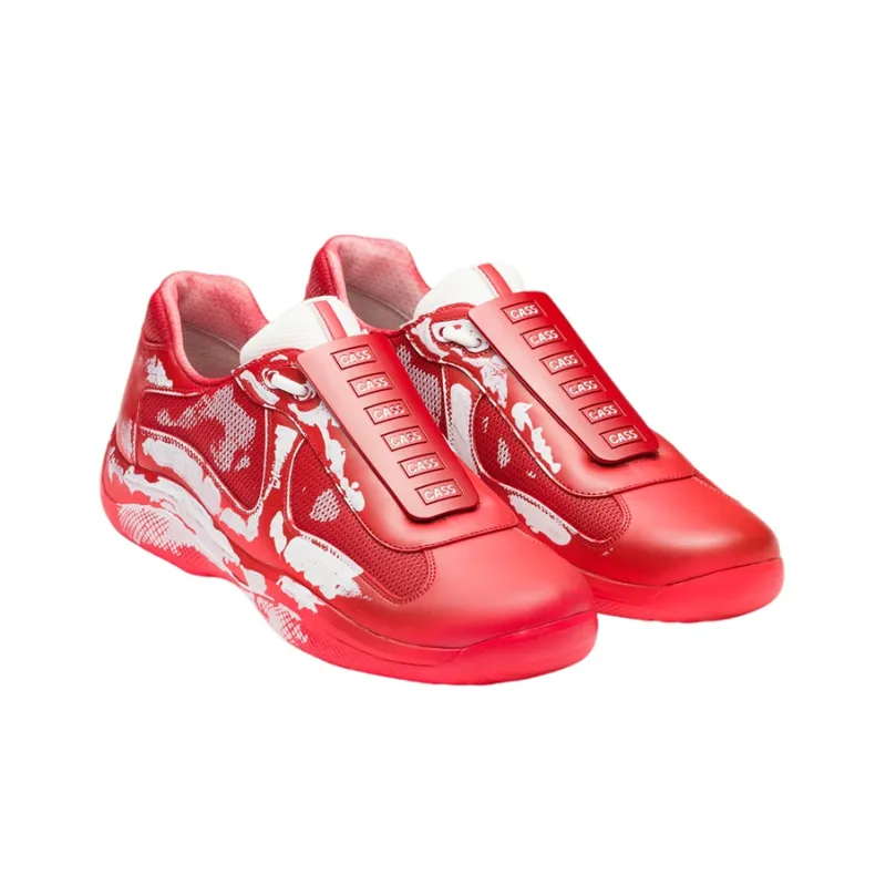 Cass x PRADA Sust4in Casual Shoes Unisex Cyclone Red-1