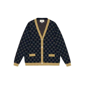 GUCCI Gg Supreme Metallic Cardigan
