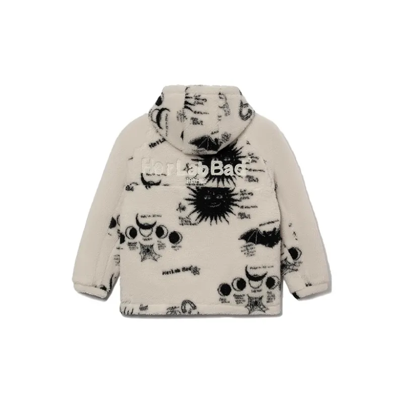 LINING Velvet Jackets Women's Pearl White Jacquard Color-1