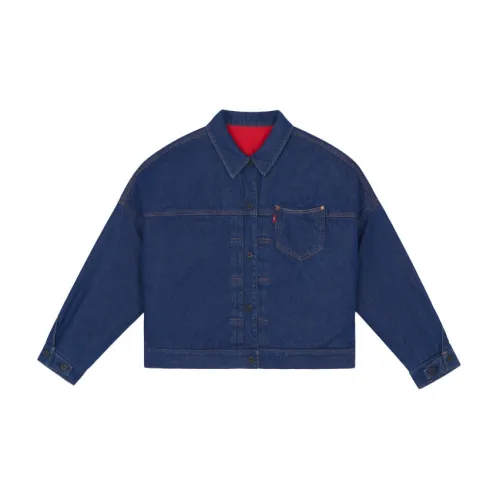 Levis Cropped Coats Women's Blue