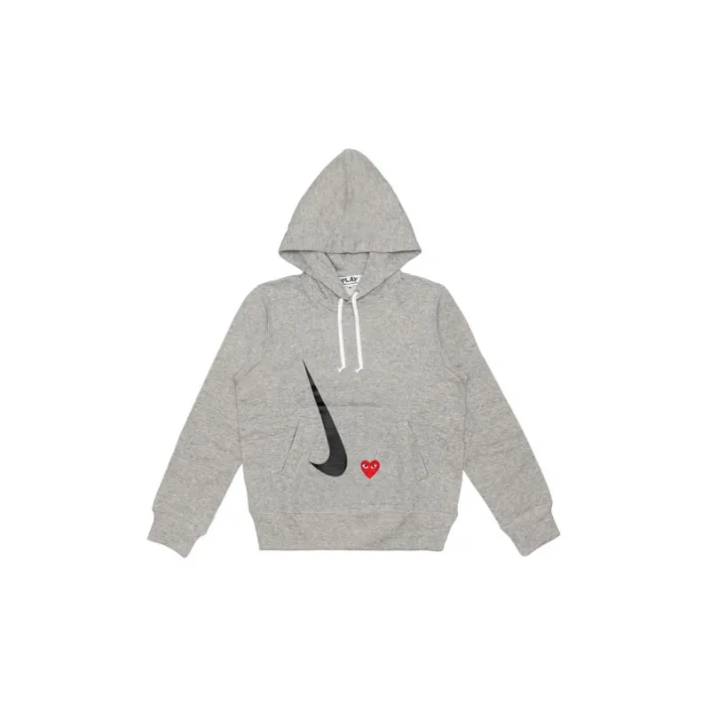 CDG Play Cdg X Nike Hoodie Grey M - POIZON 