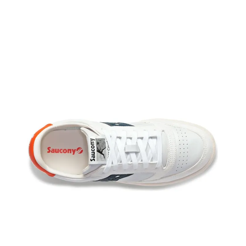 saucony Jazz Court Premium White Blue Red-3
