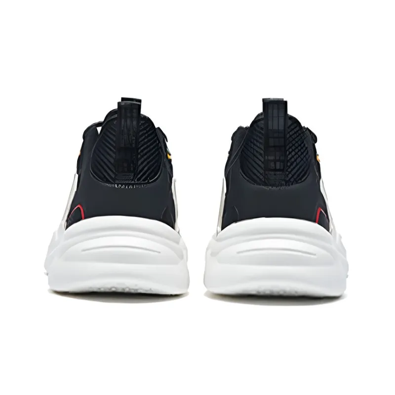 XTEP Anti Slip Wear Resistant Breathable Lightweight Low Top Sports Casual Shoes Men's White Black-2
