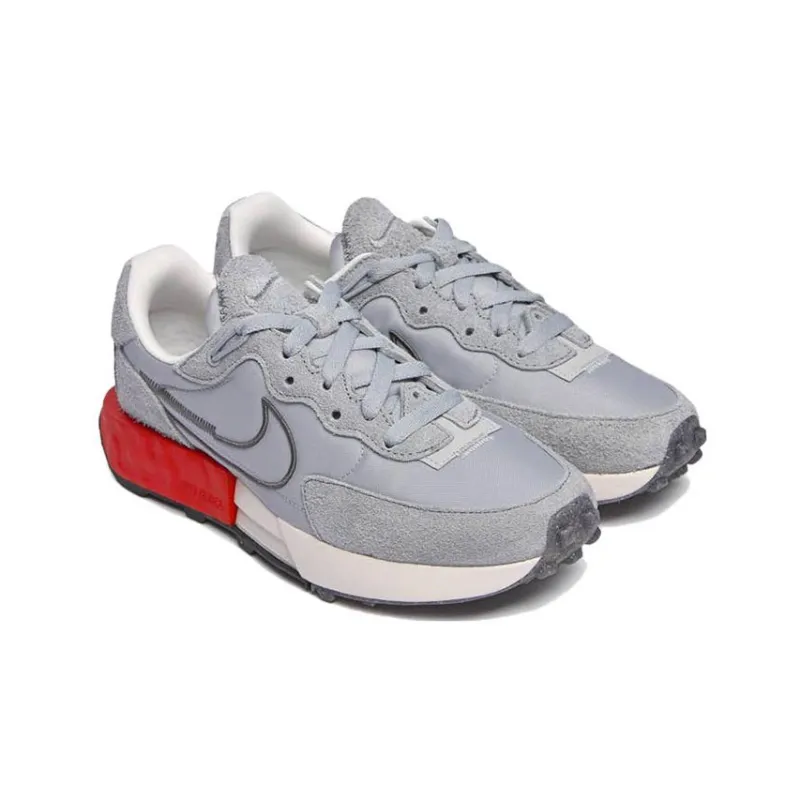 Nike Fontanka Waffle Grey Red Women's-1