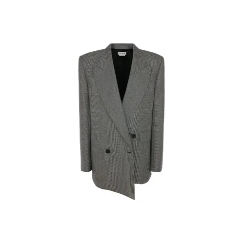 Alexander McQueen Business Suits Women's Gray