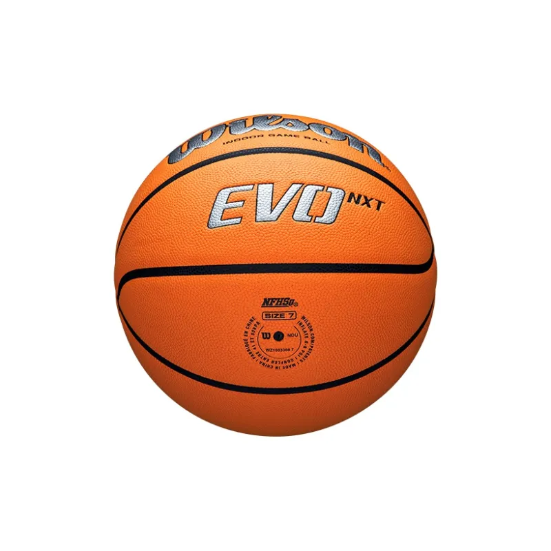 Wilson NCAA Collection WZ1003308CN7 Microfiber Leather Basketball Silver Orange Size 7 Ball Training Unisex-4