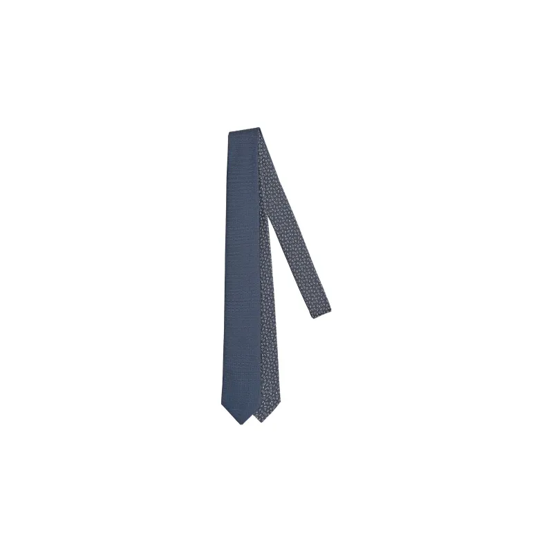 HERMES Maillons Ties Men Gray/Light Gray-1