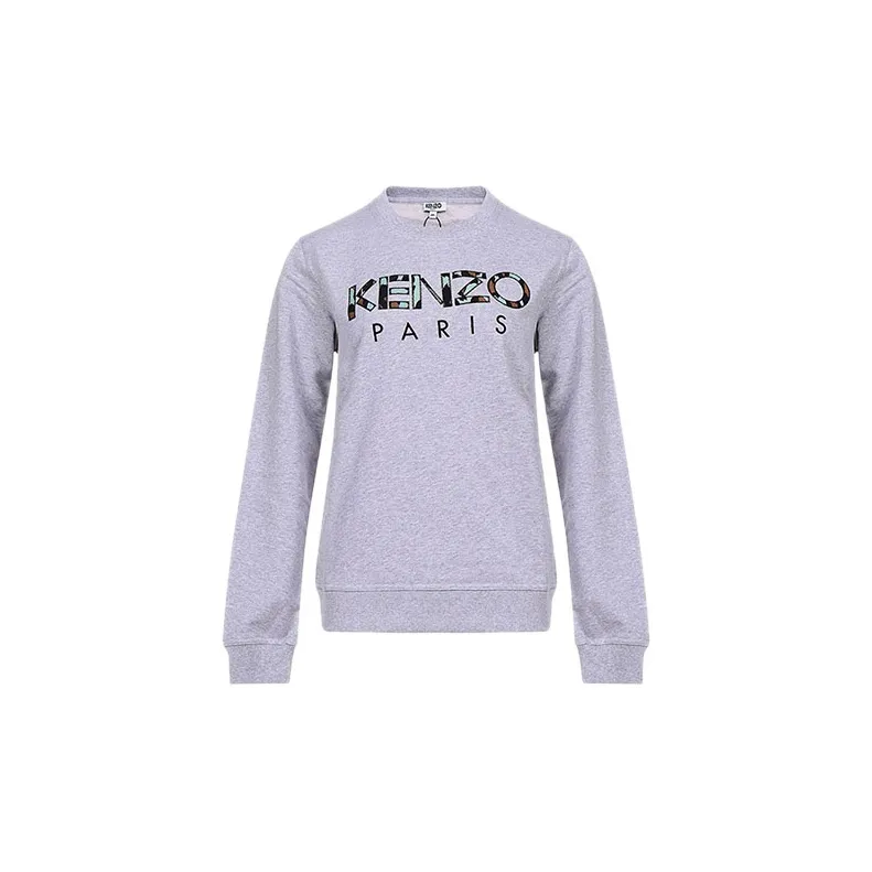 KENZO Sweatshirts Women's Light Gray-1