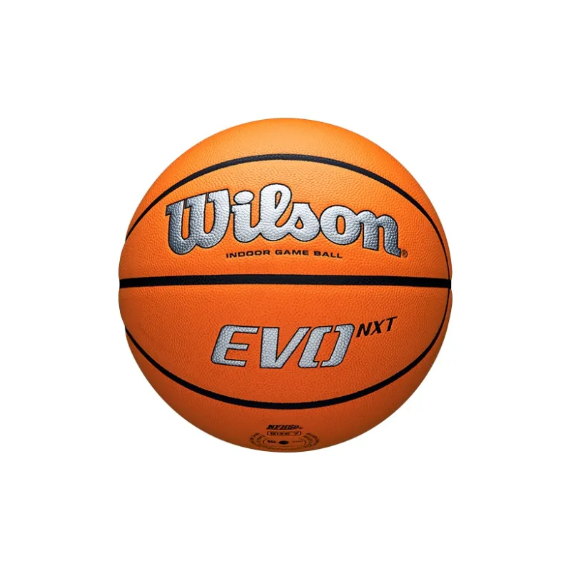 Wilson NCAA Collection WZ1003308CN7 Microfiber Leather Basketball Silver Orange Size 7 Ball Training Unisex-1