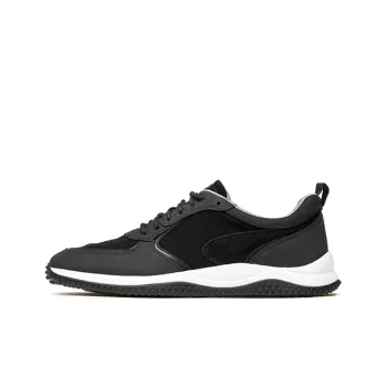 Clarks Cushioned Slip Resistant Low Top Sports Casual Shoes Men's Black