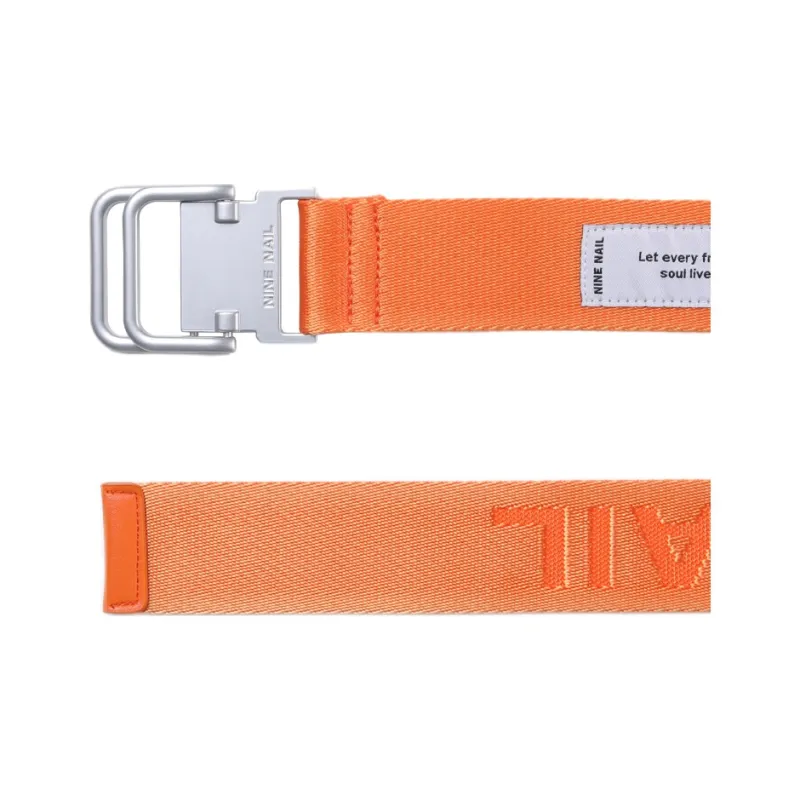 NINE NAIL Double Ring Buckle Nylon Canvas Belts Unisex Width 3.7cm-2