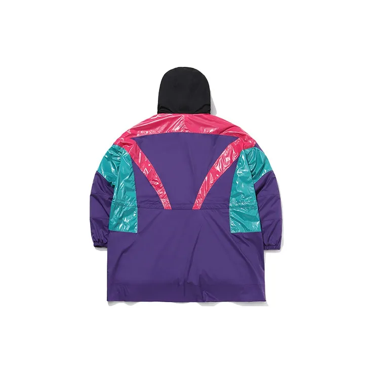 LiNing Down Jacket Women's Gentian Purple Raspberry Red-1