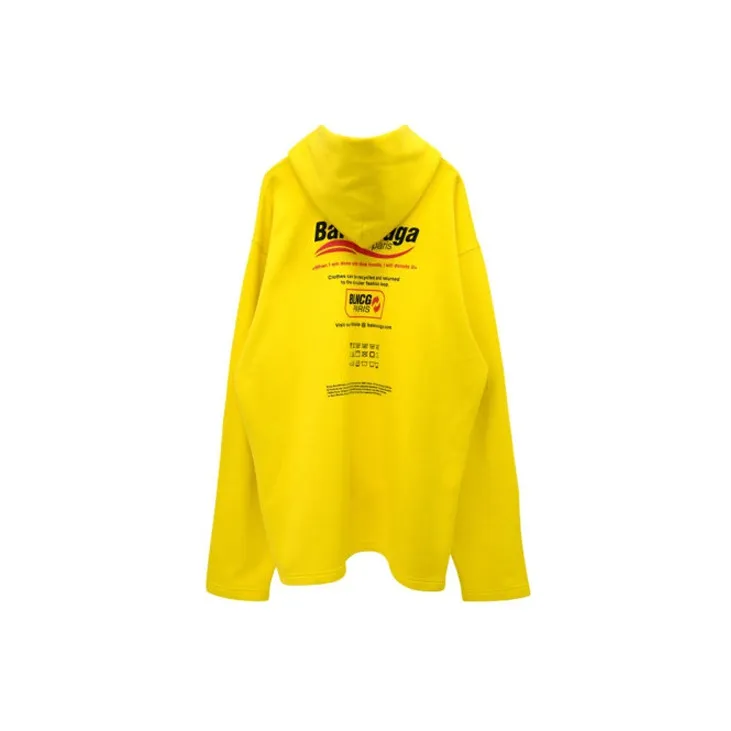 Balenciaga Sweatshirt Loose Fit Style Women's Yellow-1