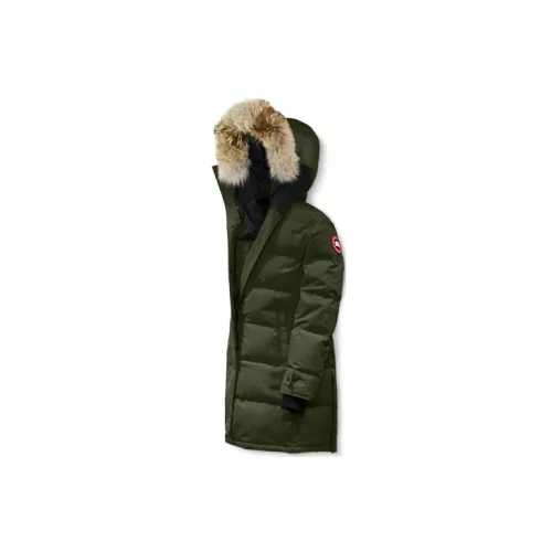 Canada Goose Shelburne Series Down Jackets Women's Army Green