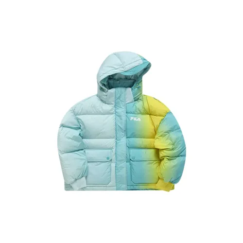 FILA FUSION STREET SPORT Down Jackets Women's Blue And Yellow Gradient