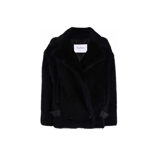 MaxMara Cropped Coats Women's Black