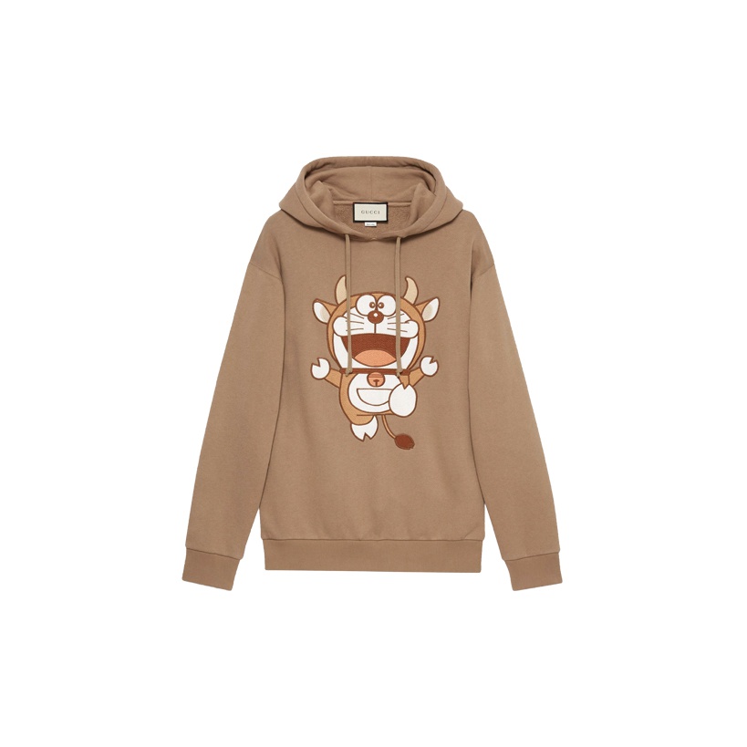 Gucci Brown Hoodies Sweatshirts for Women s Men s Sneakers Clothing Sale New POIZON