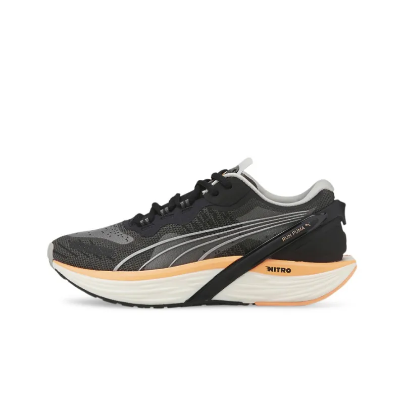PUMA Run XX Nitro Running Shoes Women's Low Top Black/White/Orange-0