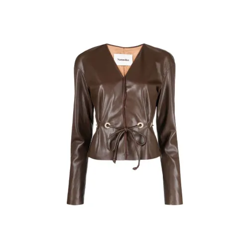 NANUSHKA Leather Jackets Women's Brown