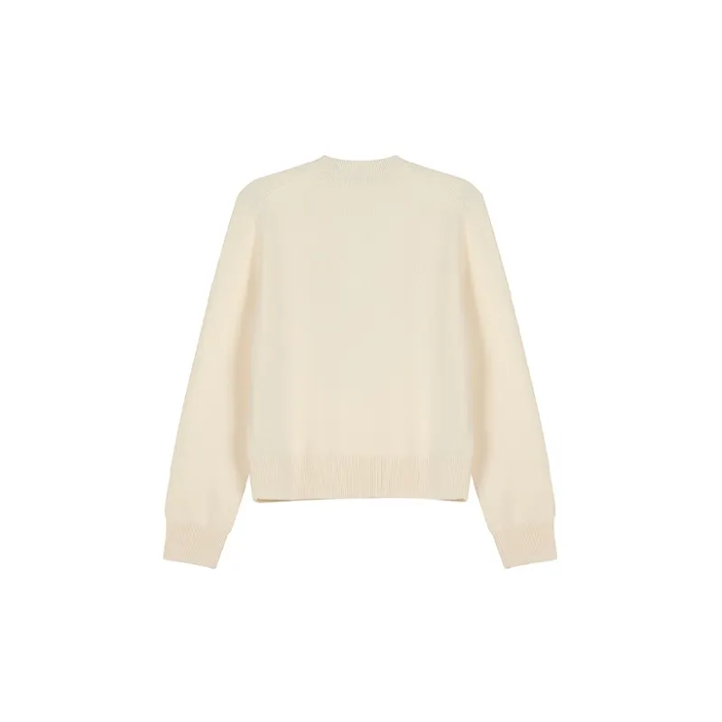 KENZO Letter Logo Knitwear Women's Beige Yellow-1