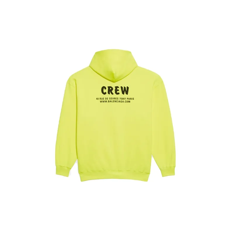 Balenciaga Crew Oversize Hoodie Yellow-1