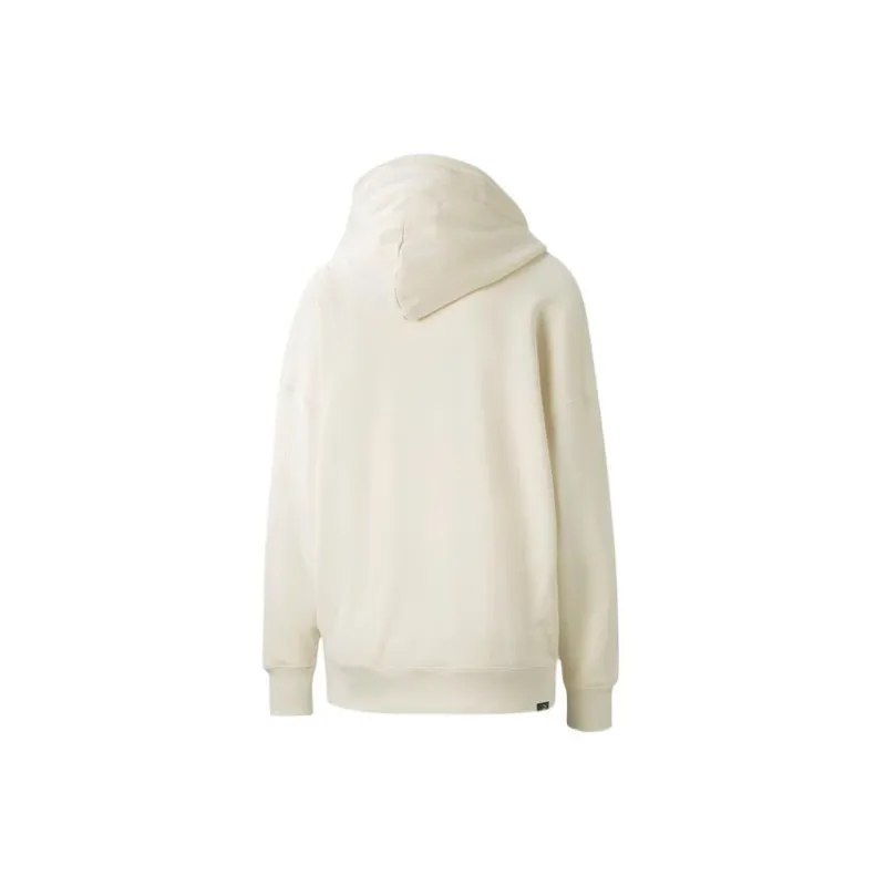 PUMA Downtown Sweatshirts Women's Cotton Linen Blend In Natural Color-1