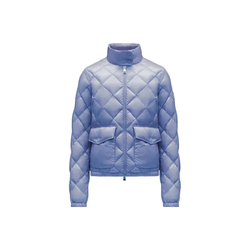 Moncler Down Jackets Women's Light Purple Blue