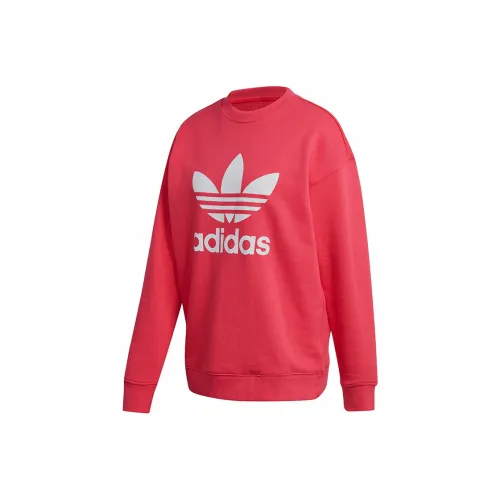 Adidas Originals Trefoit Crew Sweatshirts Women's Energy Powder