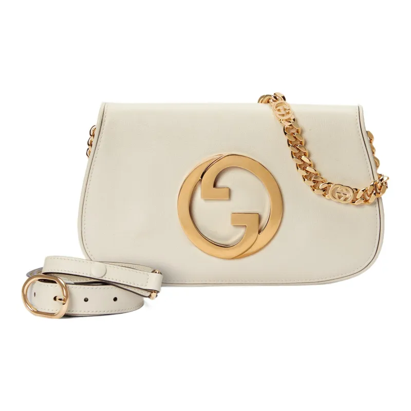 GUCCI Blondie Leather Chain Bag Shoulder Bag Shoulder Bag, Crossbody Bag Women's White-2
