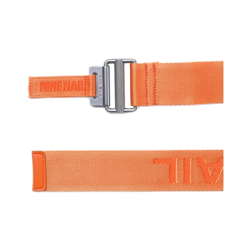 NINE NAIL Smooth Buckle Nylon Canvas Belts Unisex Width 3.7cm-2