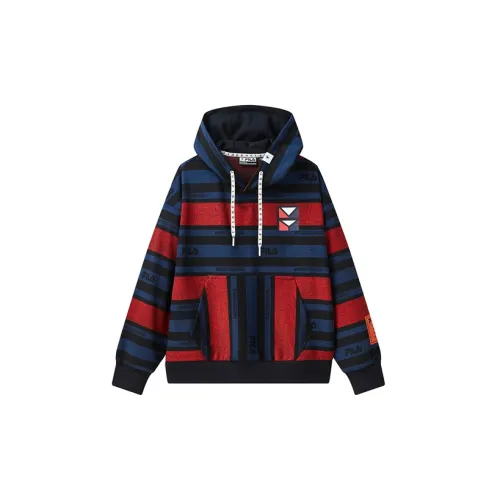 Mihara Yasuhiro X FILA MIHARA YASUHIRO Collaboration Collection Sweatshirts Women's Red And Blue