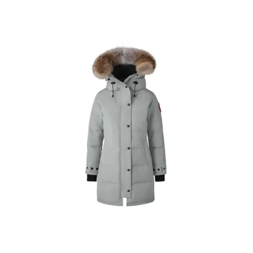 Canada Goose Shelburne Series Down Jackets Women's Lime Gray