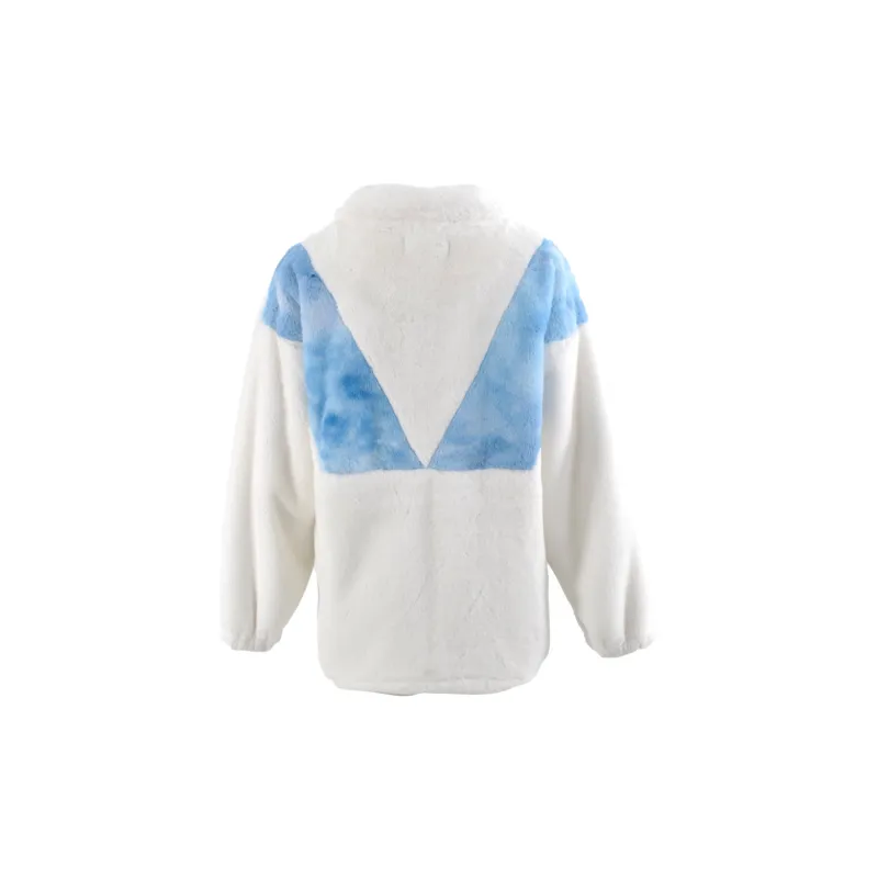 CLOUD SEASON Solid Color Stand Collar Loose Fit Thickened Puffer Jacket Women's White-1
