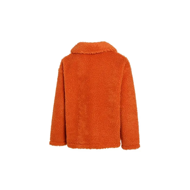 Nike Velvet Jackets Women's Orange Red-1