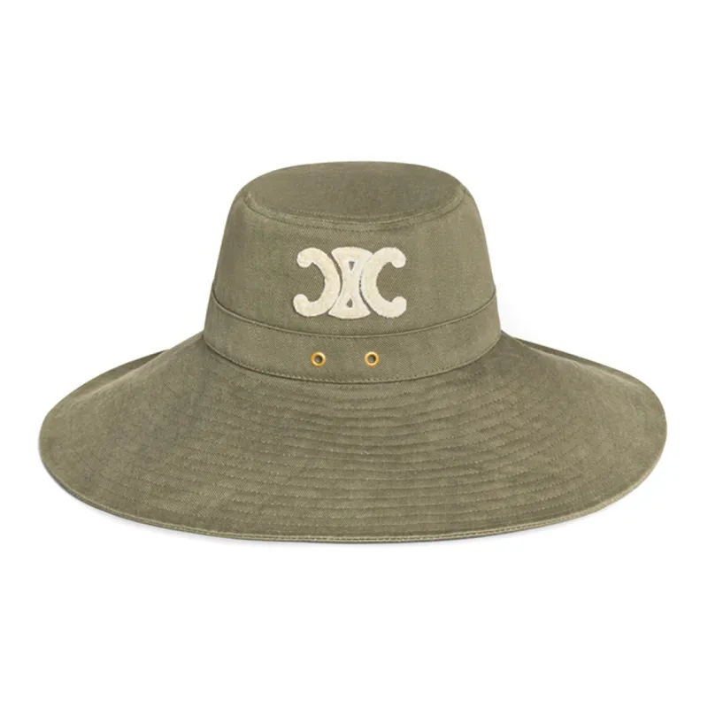 CELINE Bucket Hats Women's Khaki-0