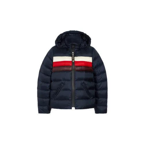 COACH Down Jackets Women's Dark Blue